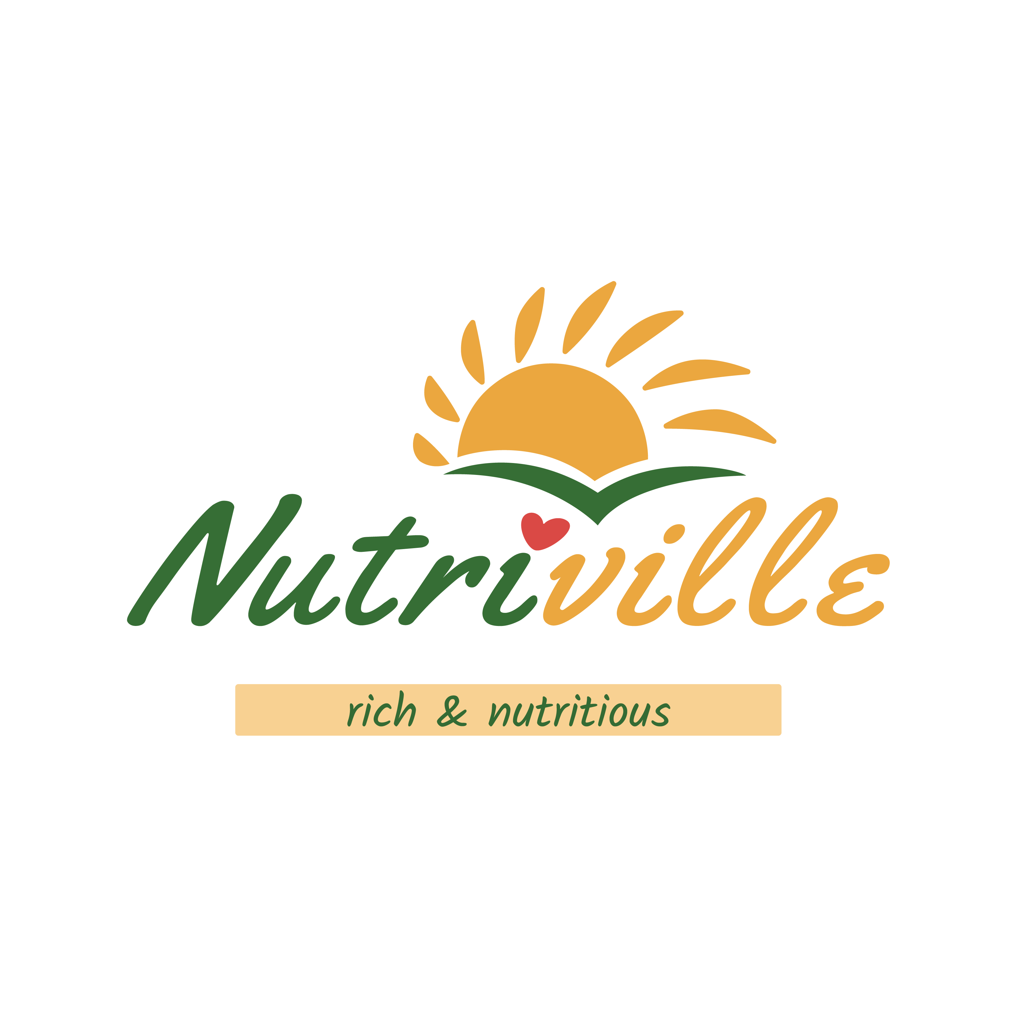 Nutriville logo with the slogan